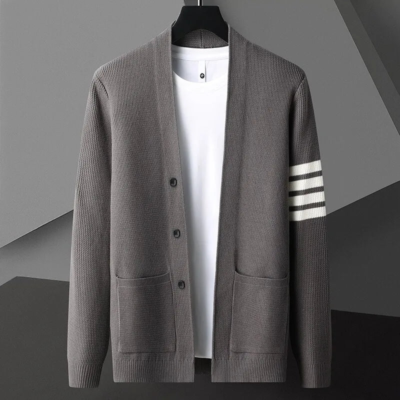 Vincent Knit Cardigan – Button Front Pocket Layer