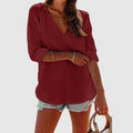 Adeline Cotton Linen Hooded Shirt – Relaxed Long-Sleeved Everyday Top