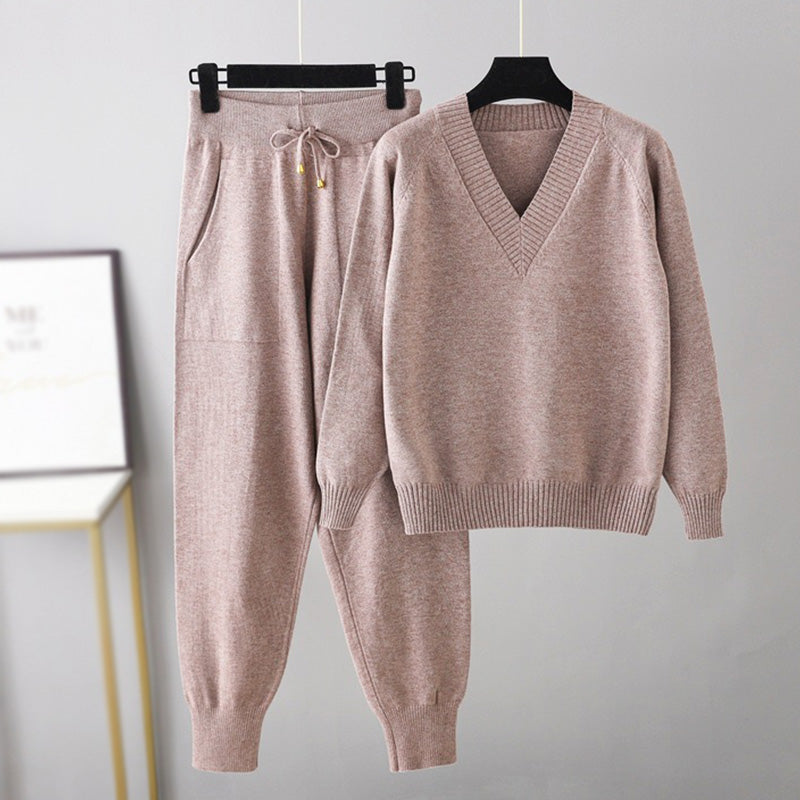 Elowen Soft-Touch Two-Piece Lounge Set – Everyday Comfort Casual Wear