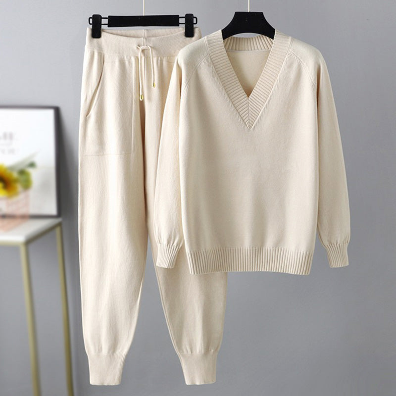 Elowen Soft-Touch Two-Piece Lounge Set – Everyday Comfort Casual Wear