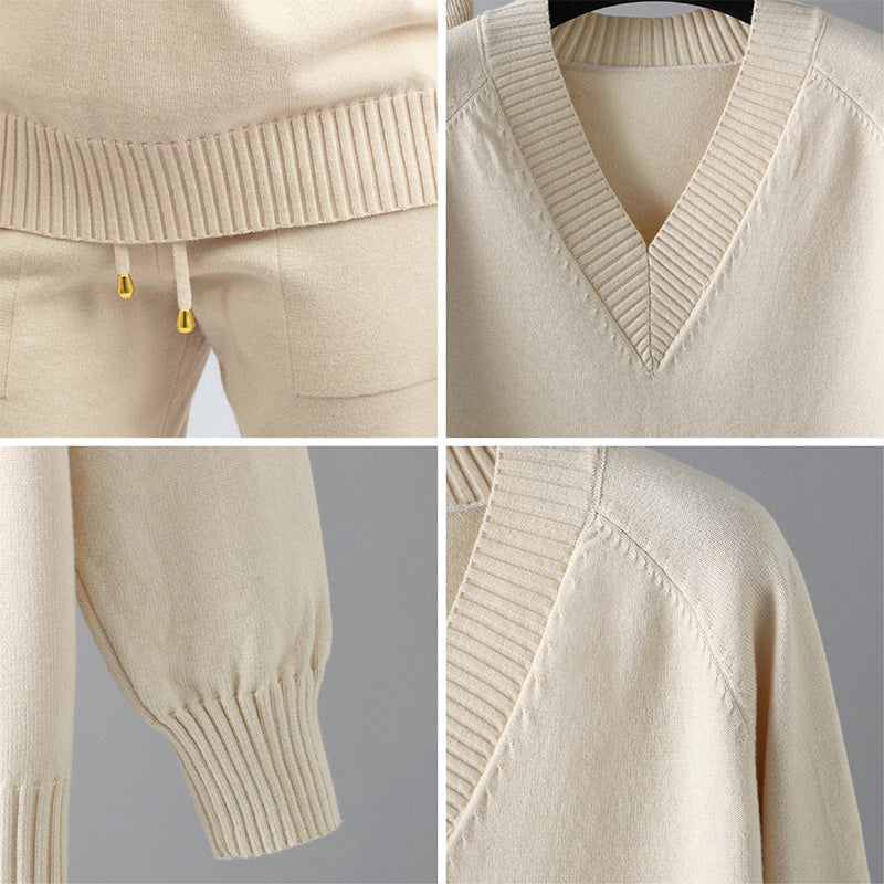 Elowen Soft-Touch Two-Piece Lounge Set – Everyday Comfort Casual Wear