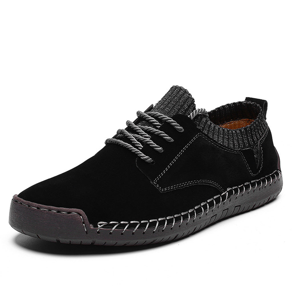 Hudson Men's Handmade Suede Sneakers with Rope Laces – Casual Footwear