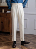 Boston Slim Fit Trousers – Chic Polyester Blend for Easy Elegance