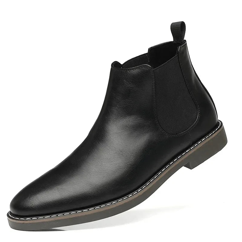 Brooklyn Men's Premium Leather Chelsea Boots – Cushioned Comfort & Flexible Fit