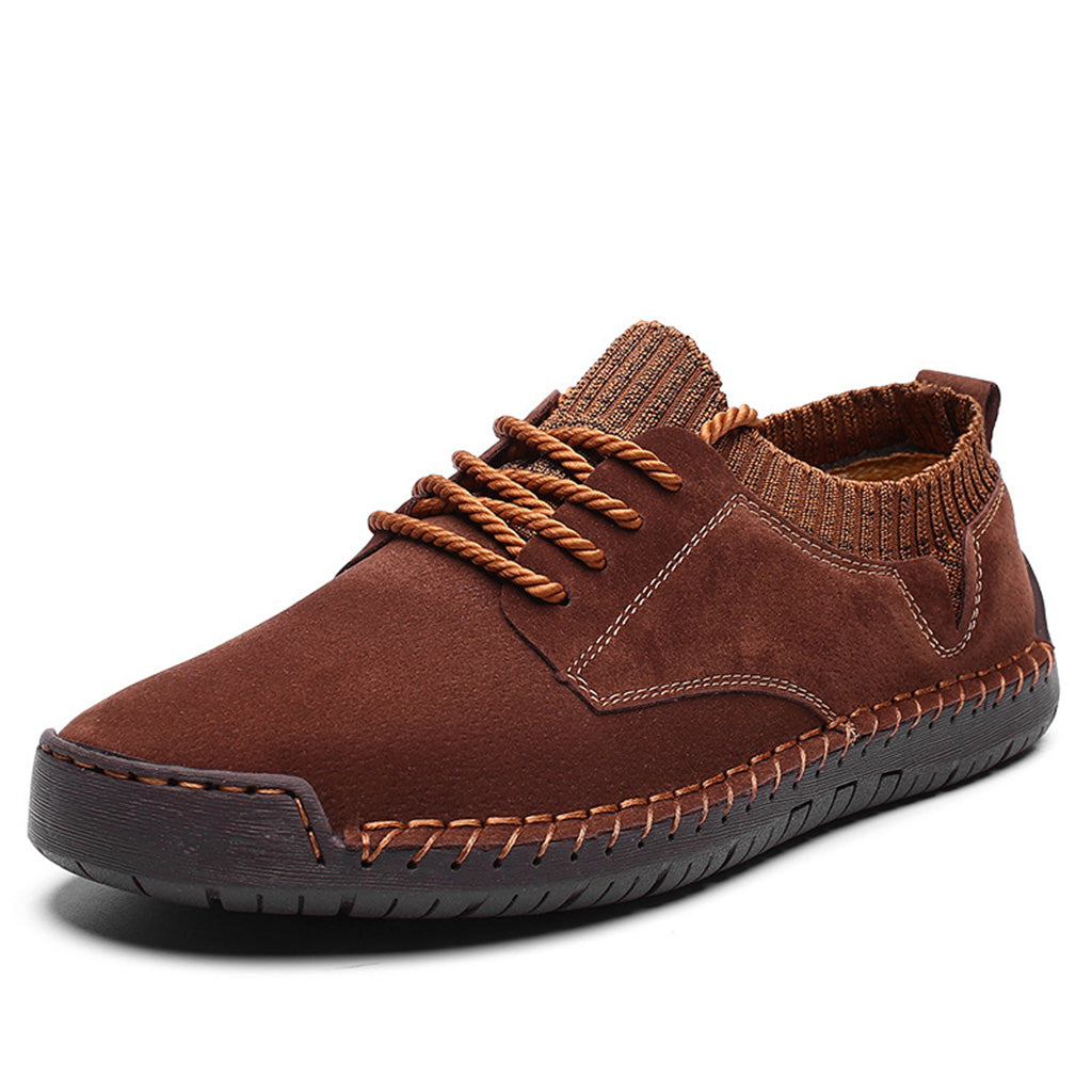 Hudson Men's Handmade Suede Sneakers with Rope Laces – Casual Footwear