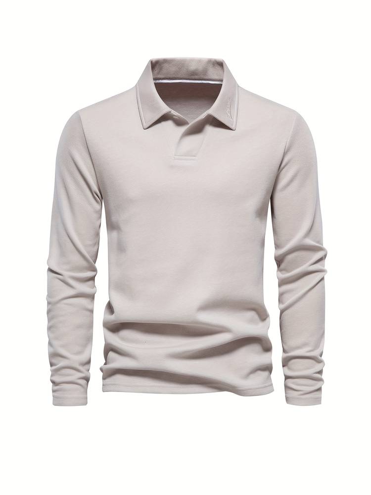 Benedict Soft Touch Long Sleeve Polo Shirt – Modern Fit Everyday Comfort Top