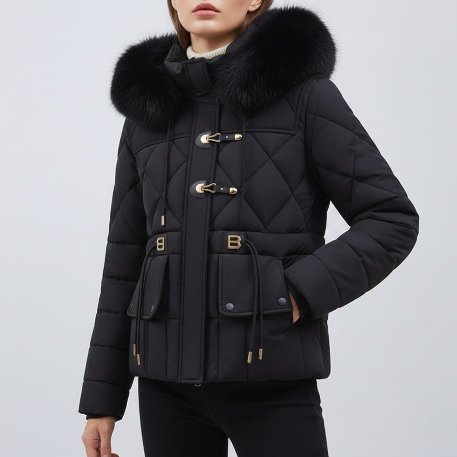 Donalyn Women's Quilted Insulated Puffer Jacket – Thermal Winter Coat