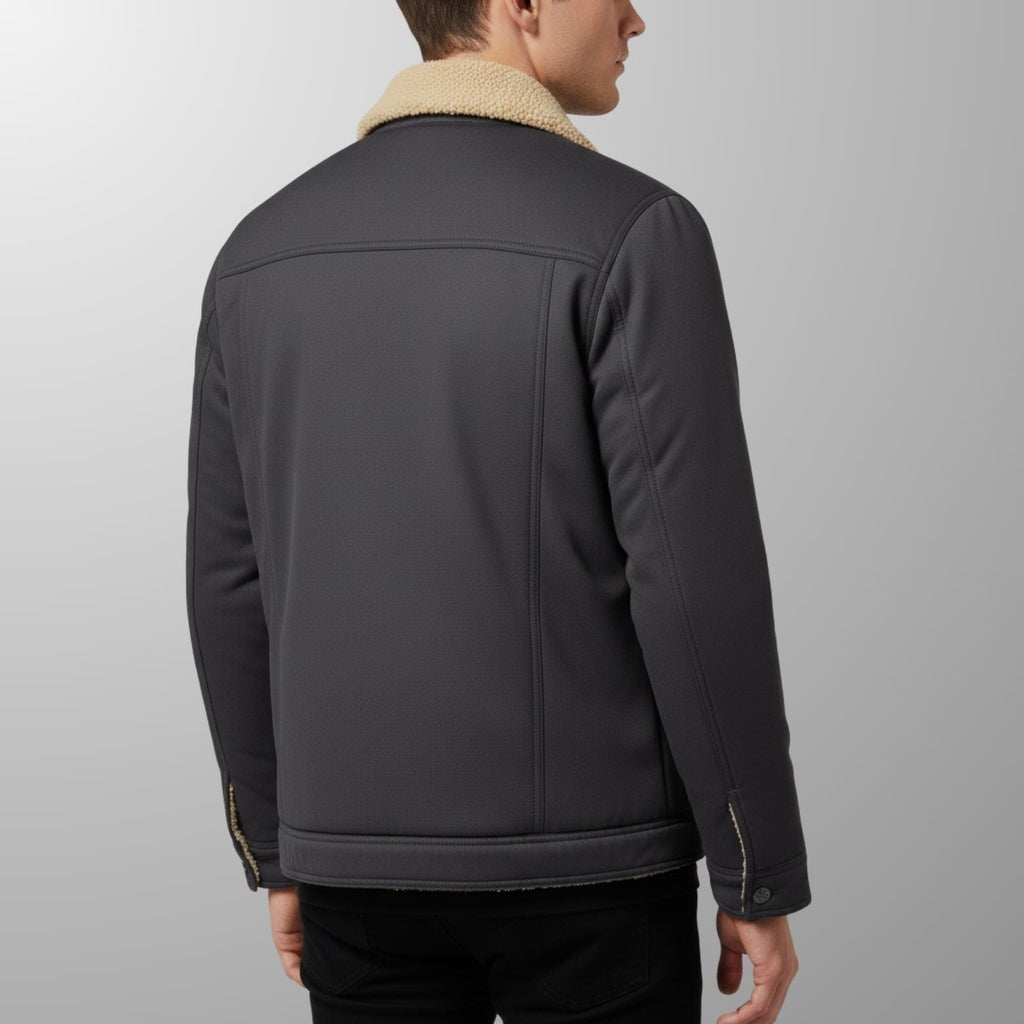 Calder Men's Soft Fleece Bomber Jacket – Classic Design with Zip Closure