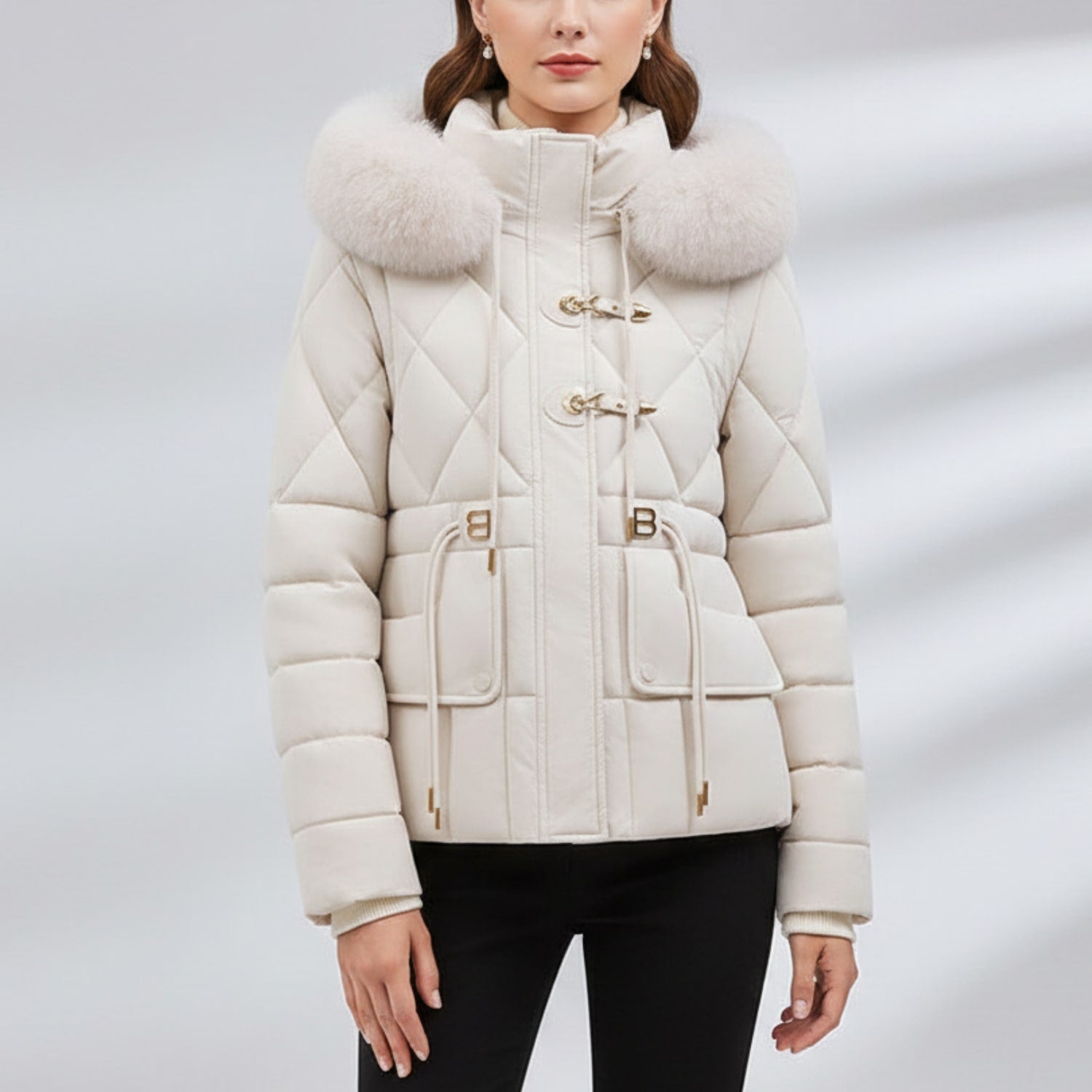 Donalyn Women's Quilted Insulated Puffer Jacket – Thermal Winter Coat