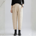 Elara Women's Diamond Quilted Thermal Cotton Jogger Pants