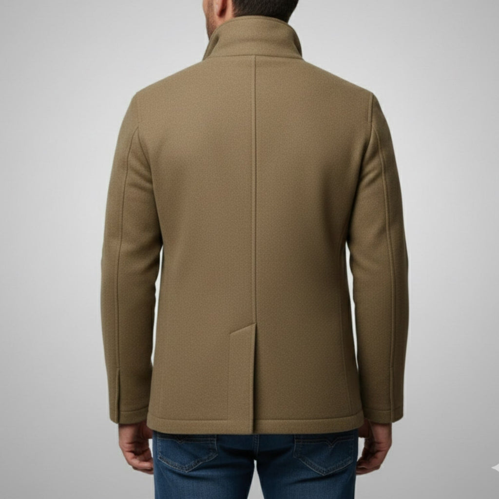 Fredd Men's Tailored Wool Blend Jacket – Premium Cold Weather Coat