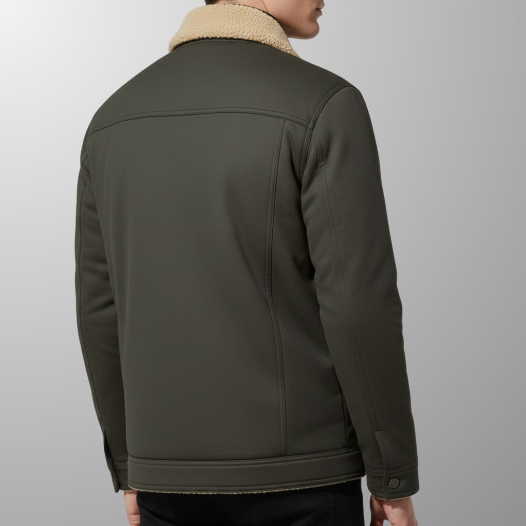 Calder Men's Soft Fleece Bomber Jacket – Classic Design with Zip Closure