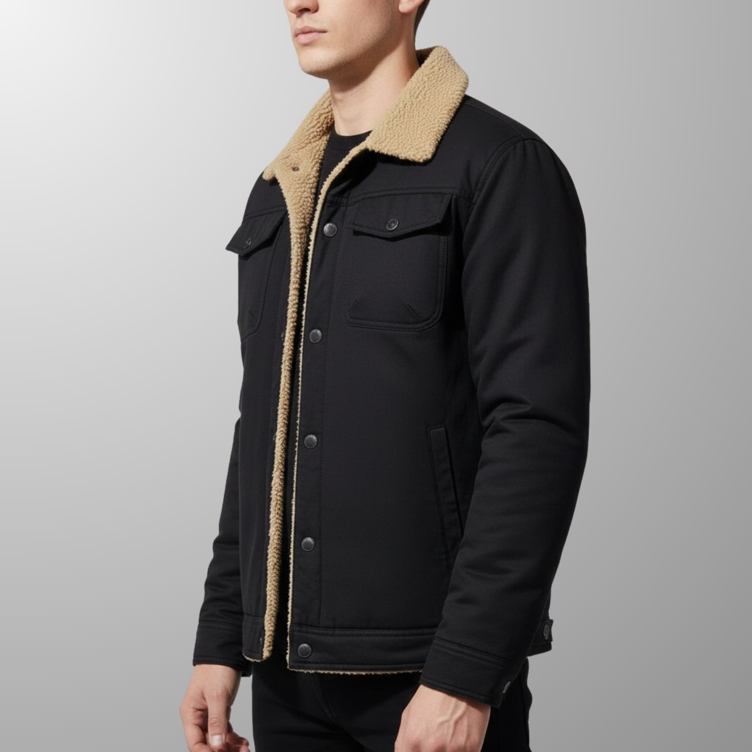 Calder Men's Soft Fleece Bomber Jacket – Classic Design with Zip Closure