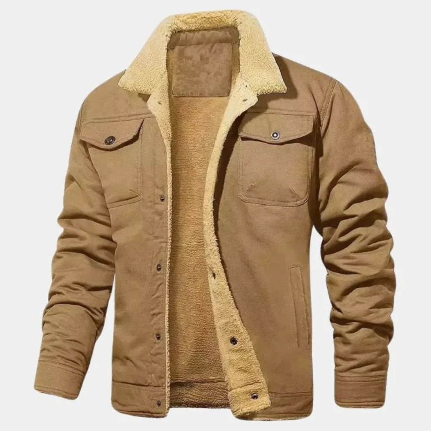 Calder Men's Soft Fleece Bomber Jacket – Classic Design with Zip Closure