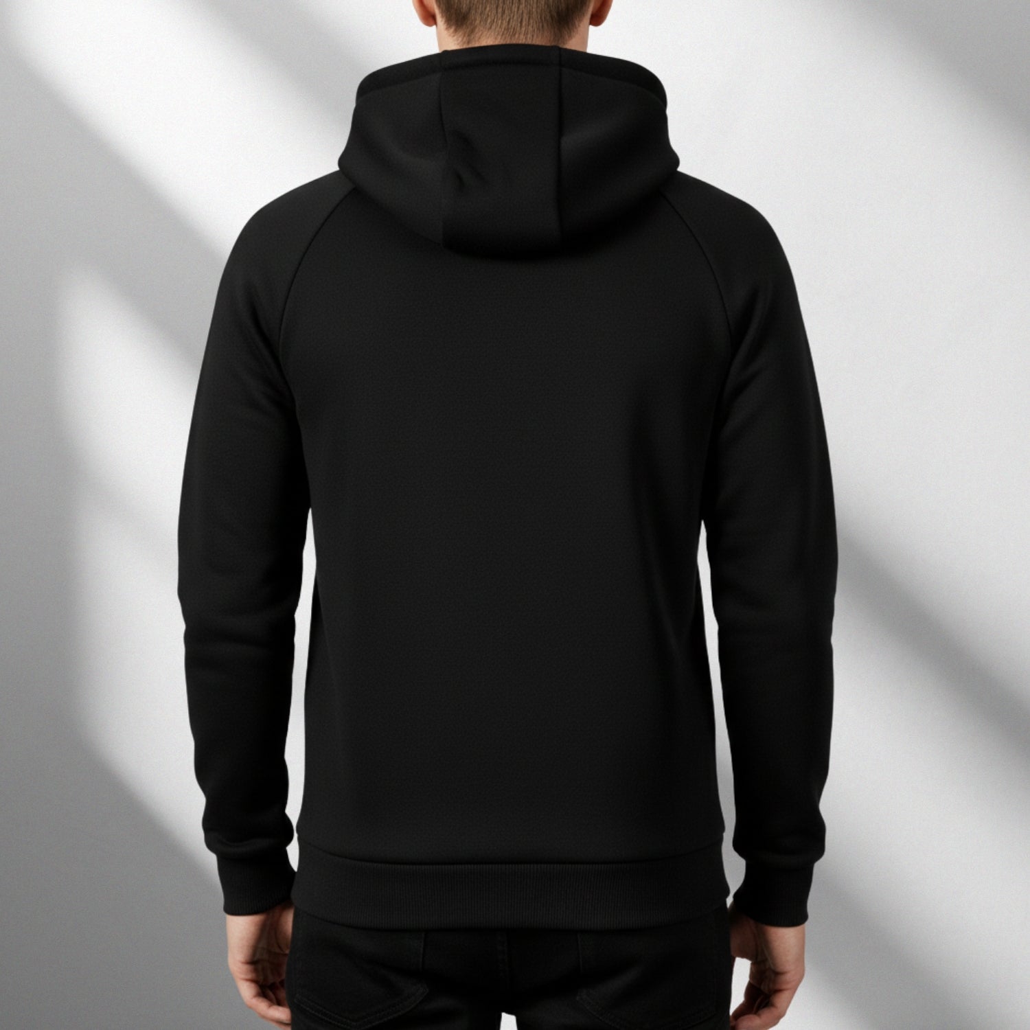 Hendrix Men's Heavyweight Cotton Blend Zip-Up Hoodie with Multiple Pockets