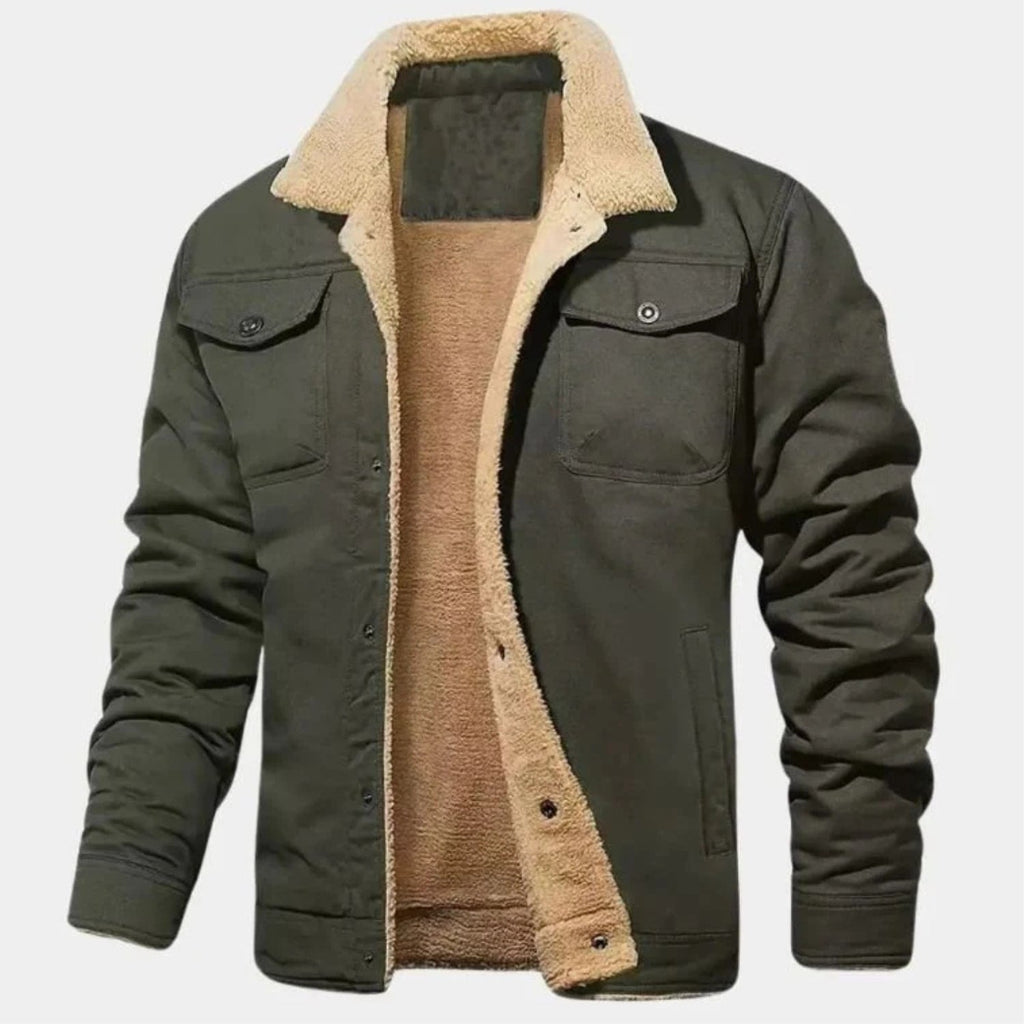 Calder Men's Soft Fleece Bomber Jacket – Classic Design with Zip Closure