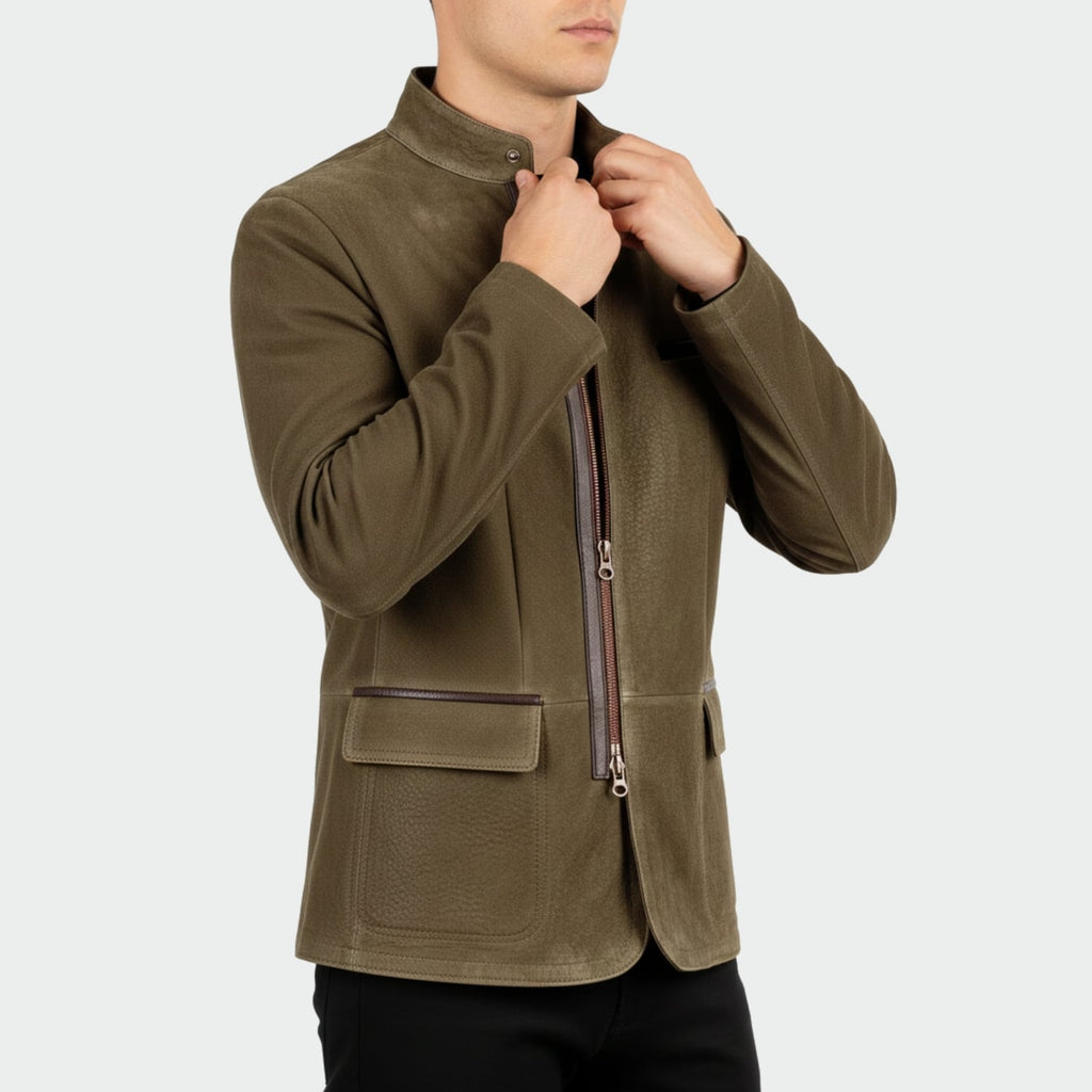 Carlos Men's Premium Suede Field Jacket – Ideal for Fall/Winter Layering