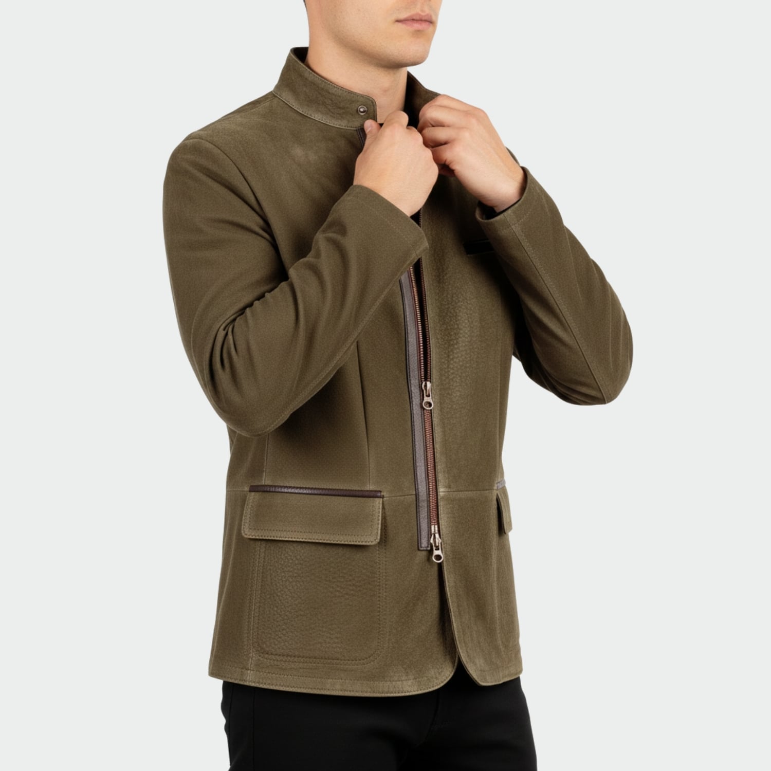 Carlos Men's Premium Suede Field Jacket – Ideal for Fall/Winter Layering