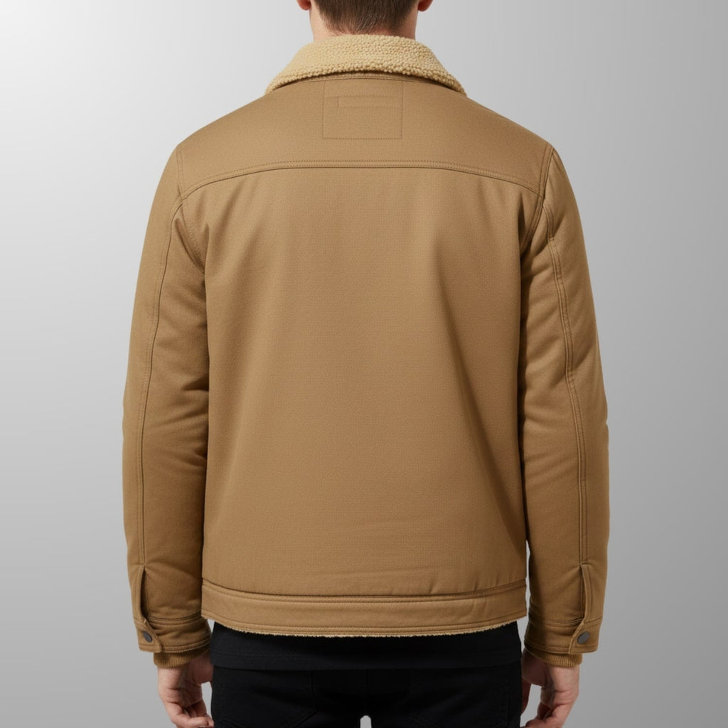 Calder Men's Soft Fleece Bomber Jacket – Classic Design with Zip Closure