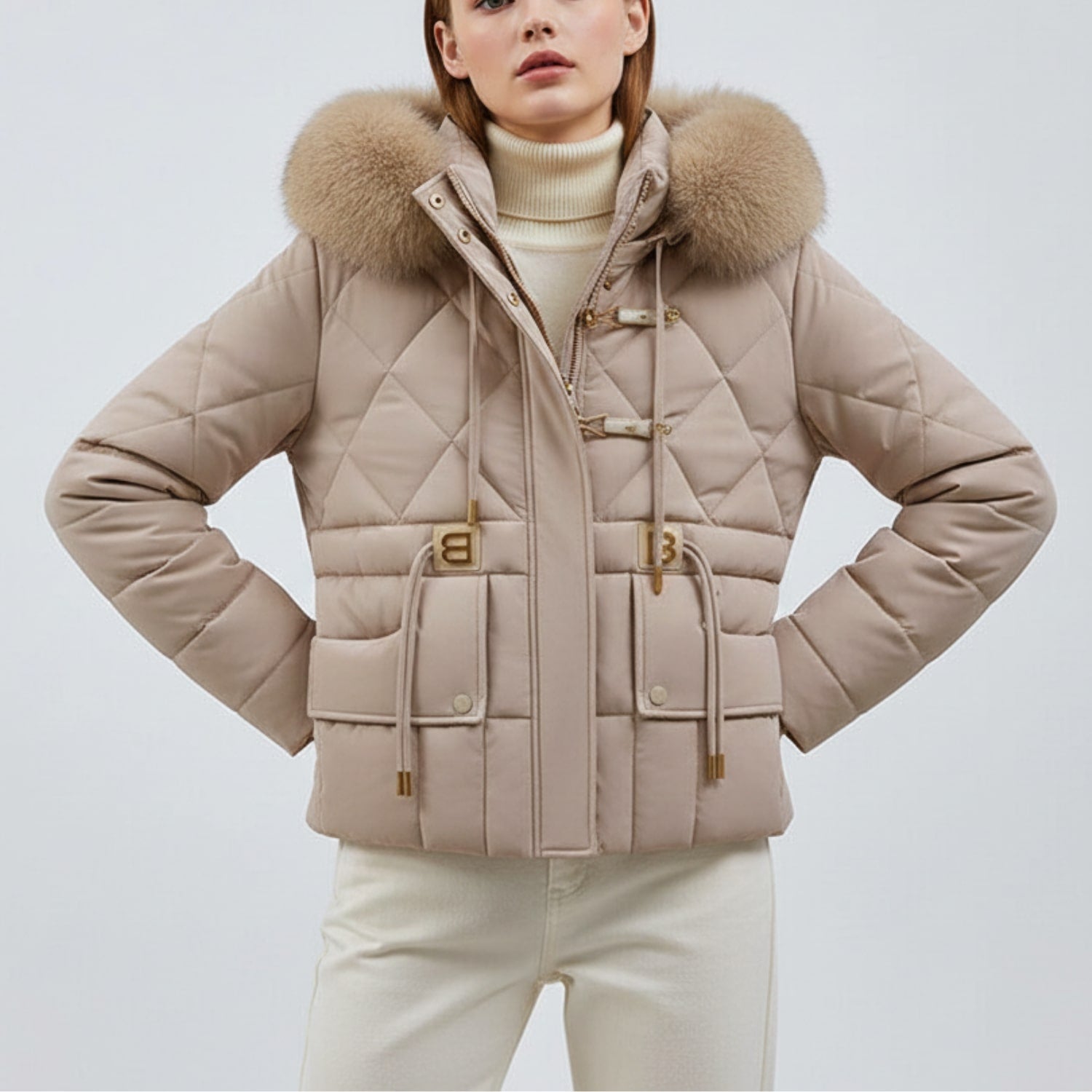 Donalyn Women's Quilted Insulated Puffer Jacket – Thermal Winter Coat