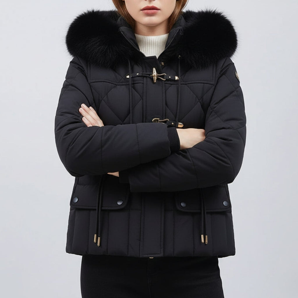 Donalyn Women's Quilted Insulated Puffer Jacket – Thermal Winter Coat