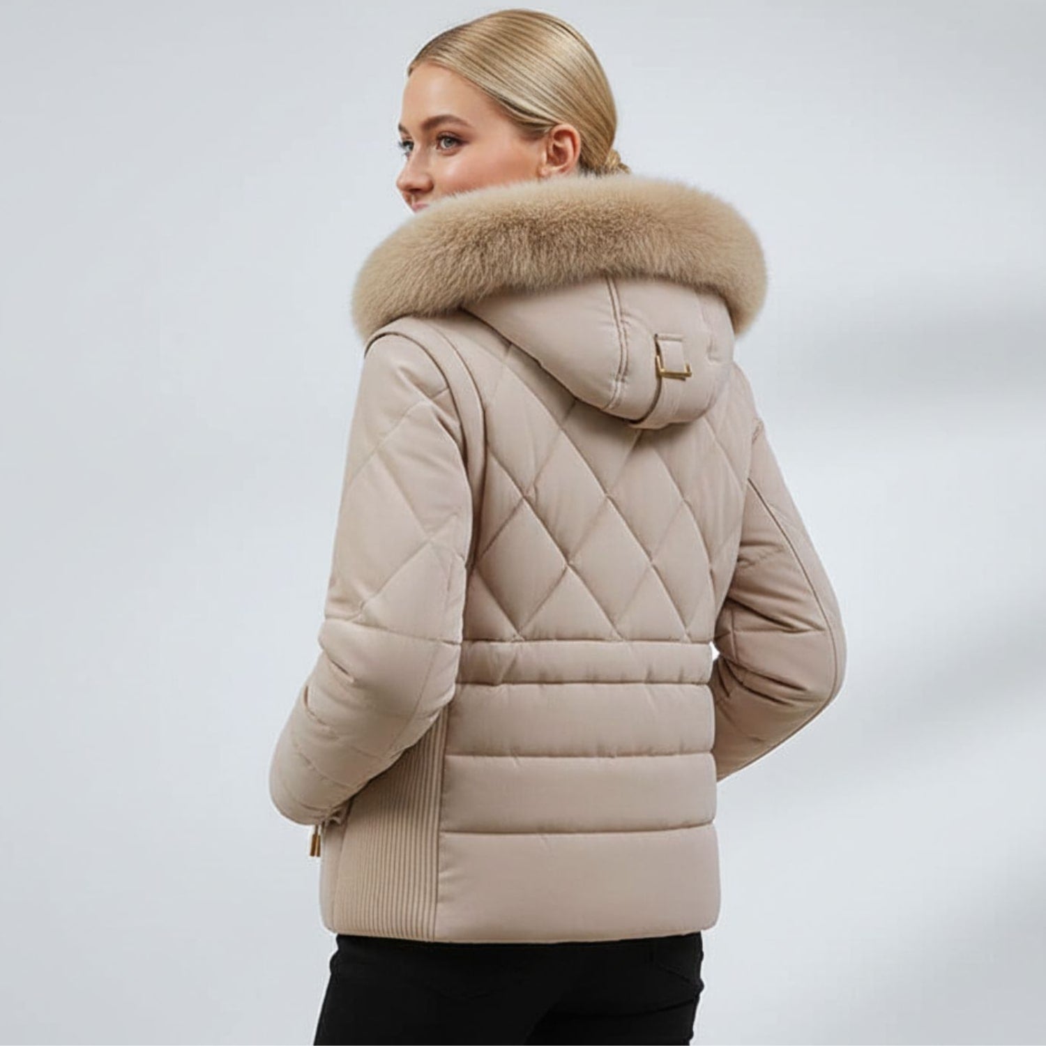 Donalyn Women's Quilted Insulated Puffer Jacket – Thermal Winter Coat