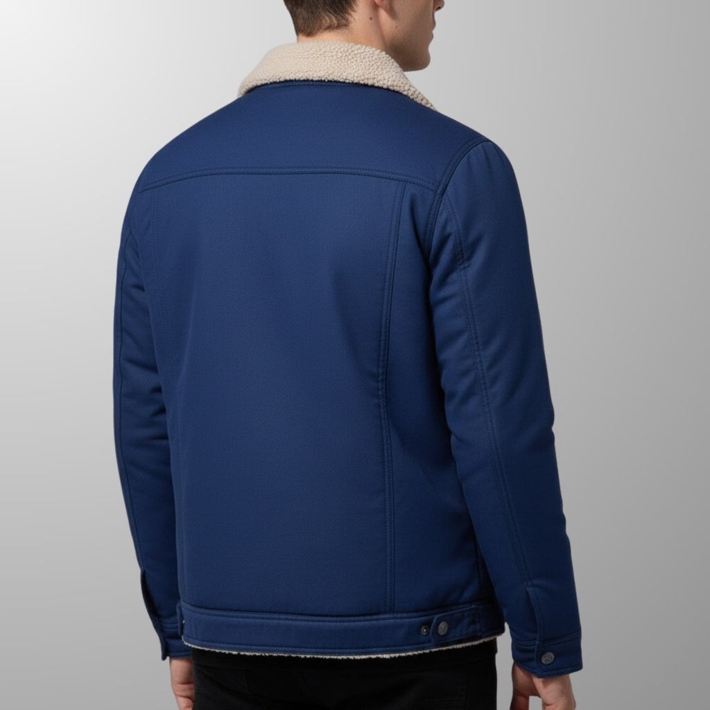 Calder Men's Soft Fleece Bomber Jacket – Classic Design with Zip Closure
