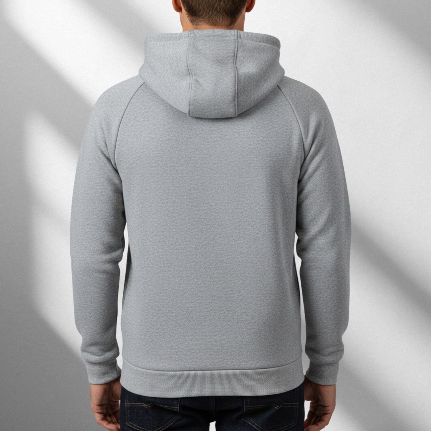 Hendrix Men's Heavyweight Cotton Blend Zip-Up Hoodie with Multiple Pockets