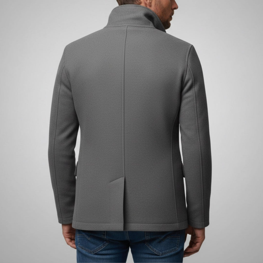 Fredd Men's Tailored Wool Blend Jacket – Premium Cold Weather Coat