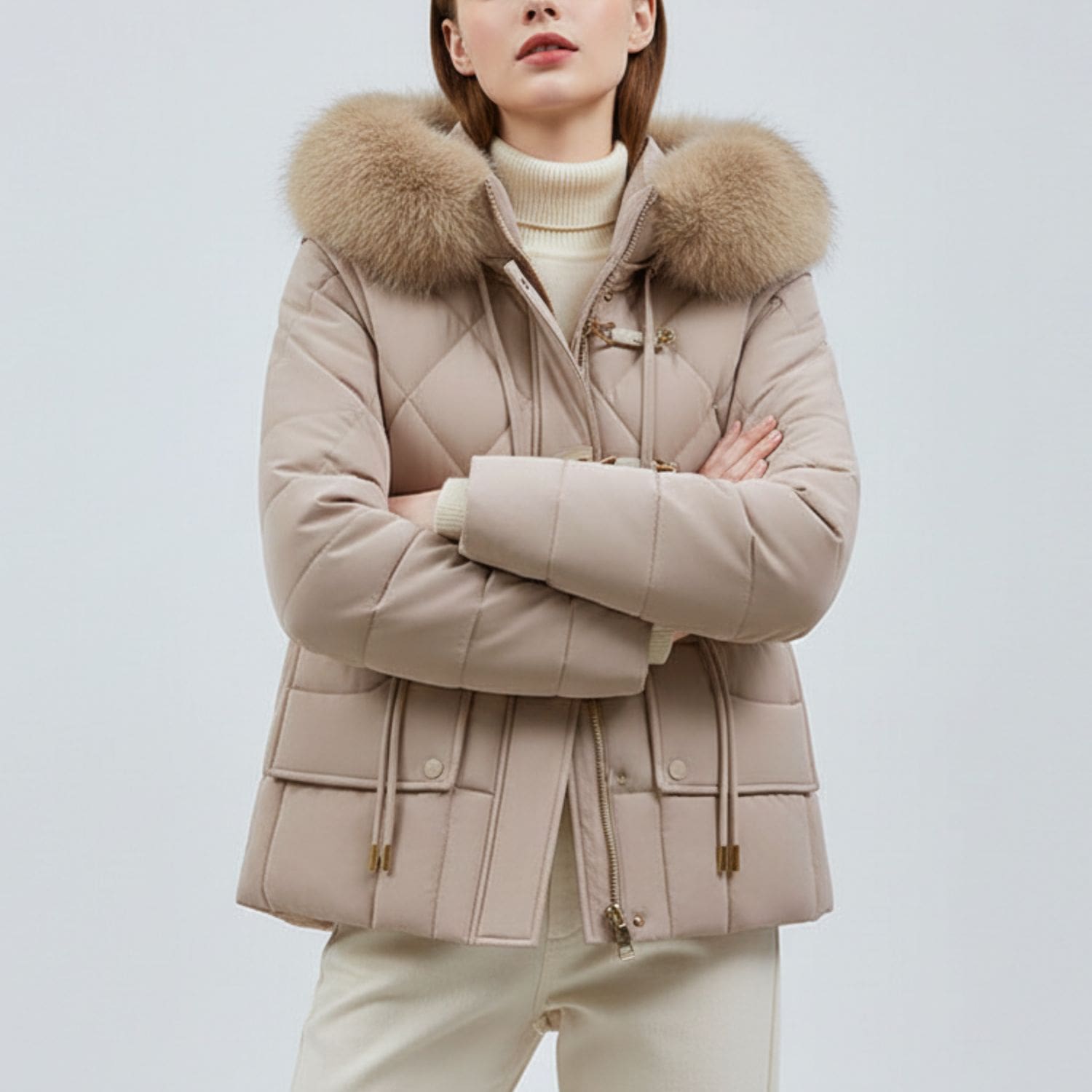 Donalyn Women's Quilted Insulated Puffer Jacket – Thermal Winter Coat