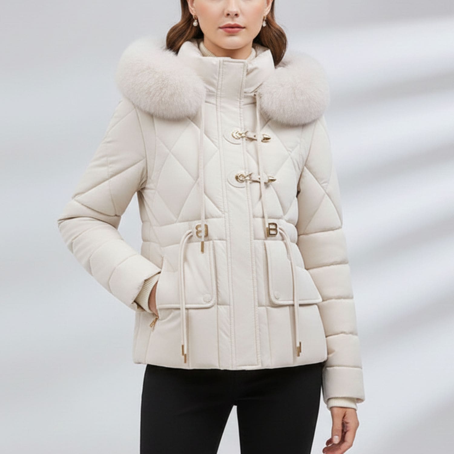 Donalyn Women's Quilted Insulated Puffer Jacket – Thermal Winter Coat