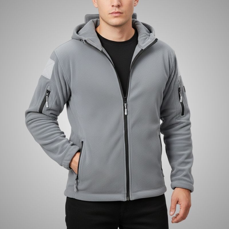 Cristian Men's Windproof Thermal Fleece Jacket for Outdoor Wear