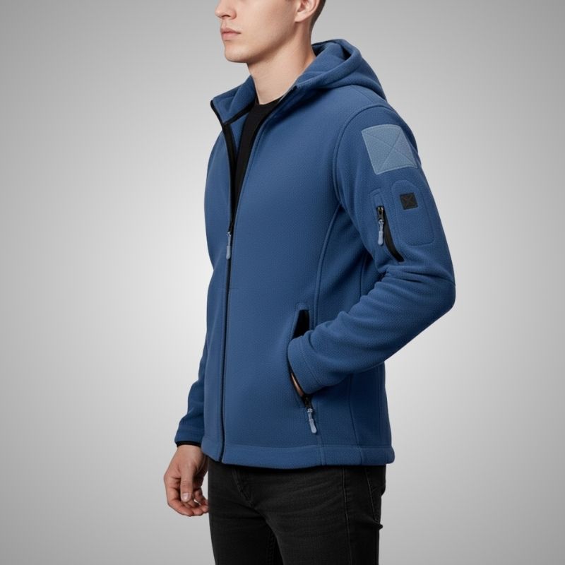 Cristian Men's Windproof Thermal Fleece Jacket for Outdoor Wear