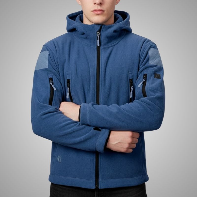 Cristian Men's Windproof Thermal Fleece Jacket for Outdoor Wear