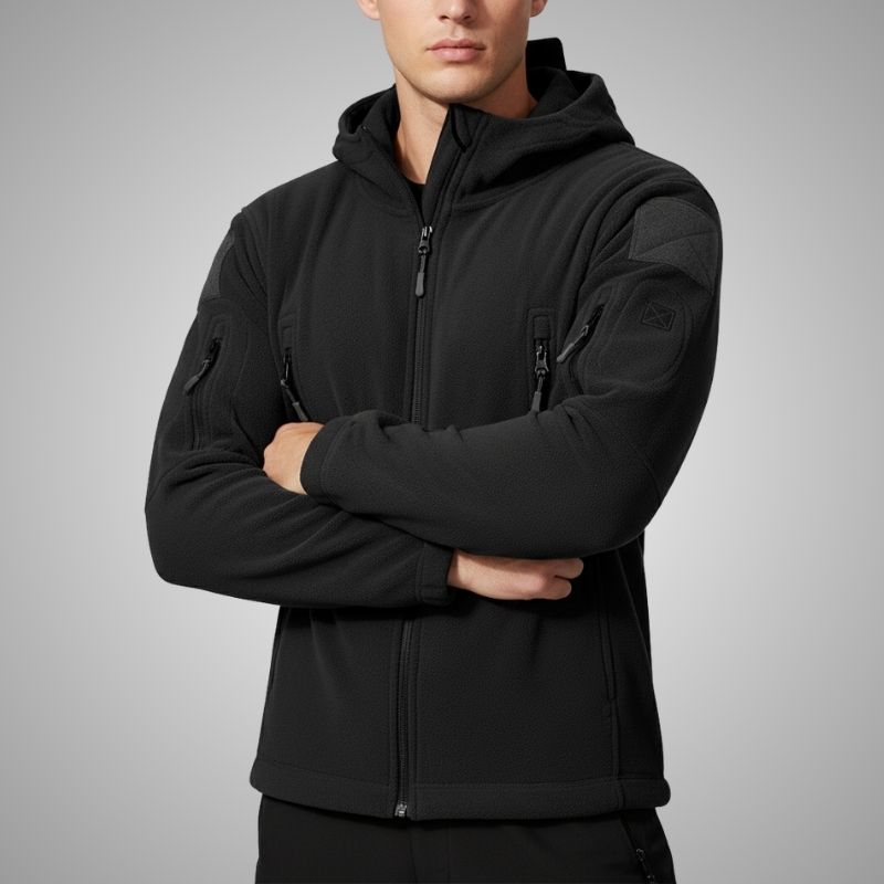 Cristian Men's Windproof Thermal Fleece Jacket for Outdoor Wear