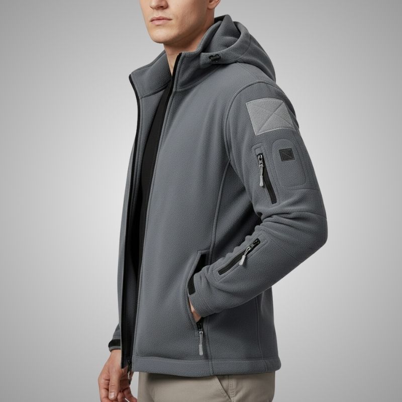 Cristian Men's Windproof Thermal Fleece Jacket for Outdoor Wear