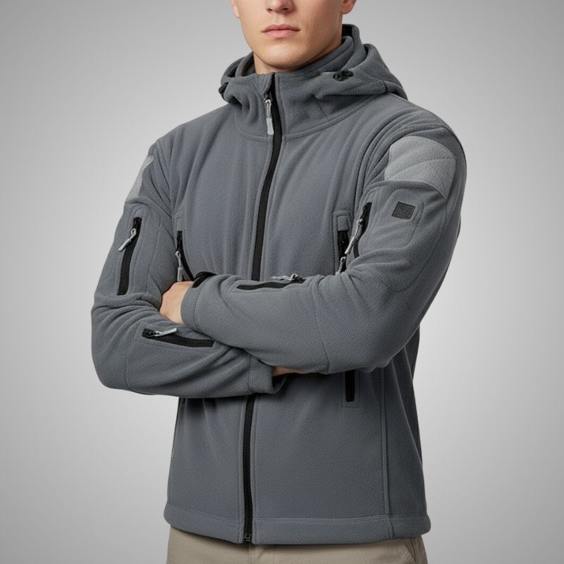 Cristian Men's Windproof Thermal Fleece Jacket for Outdoor Wear
