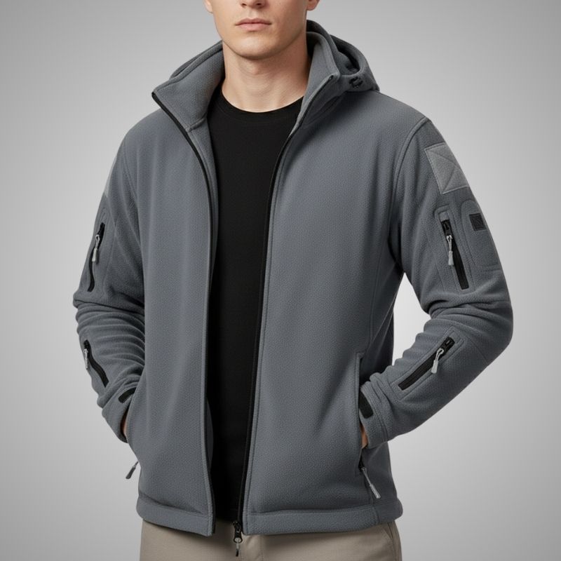 Cristian Men's Windproof Thermal Fleece Jacket for Outdoor Wear