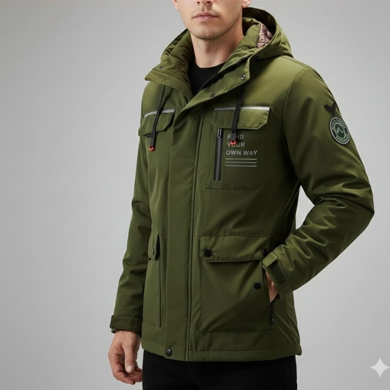 Donald Men's Winter Coat – High-Density Weather-Resistant Explorer Jacket