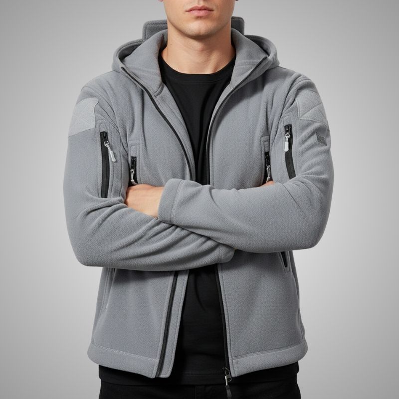 Cristian Men's Windproof Thermal Fleece Jacket for Outdoor Wear