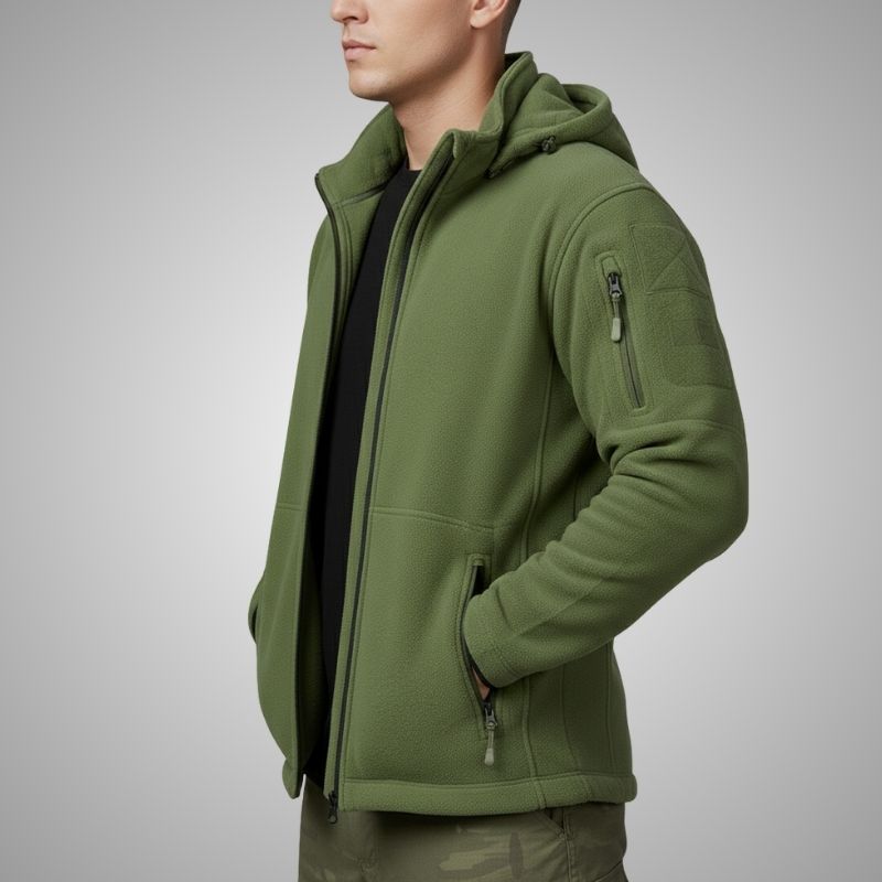 Cristian Men's Windproof Thermal Fleece Jacket for Outdoor Wear