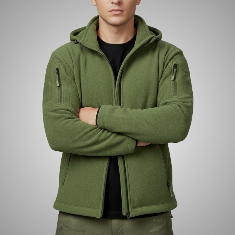 Cristian Men's Windproof Thermal Fleece Jacket for Outdoor Wear