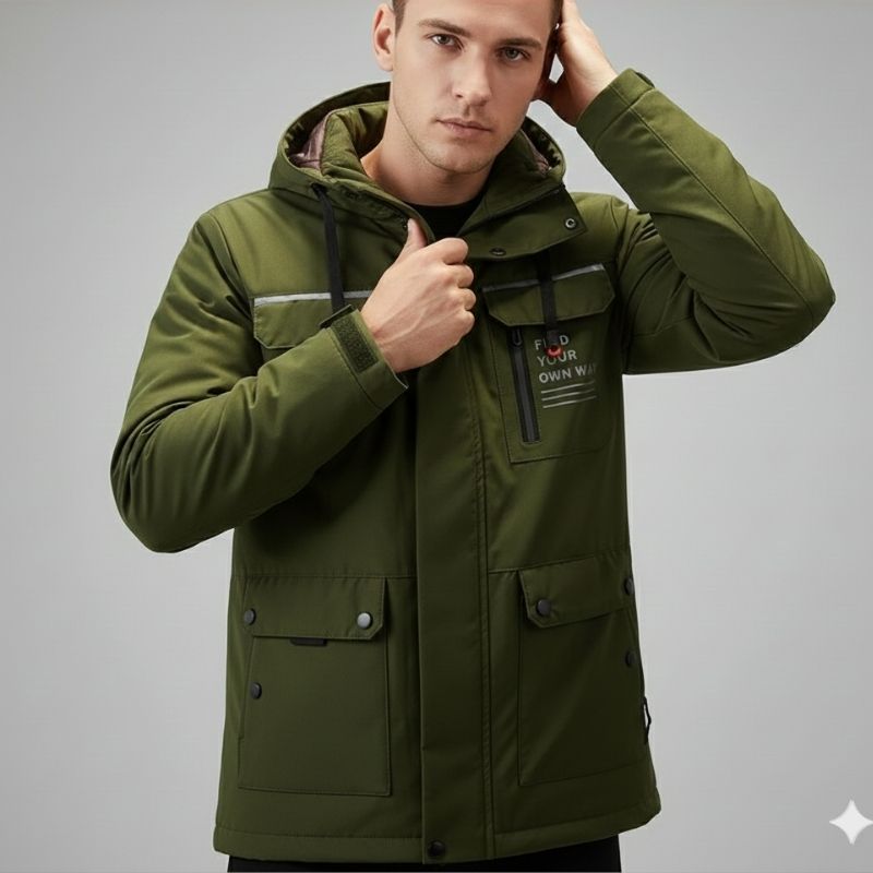 Donald Men's Winter Coat – High-Density Weather-Resistant Explorer Jacket