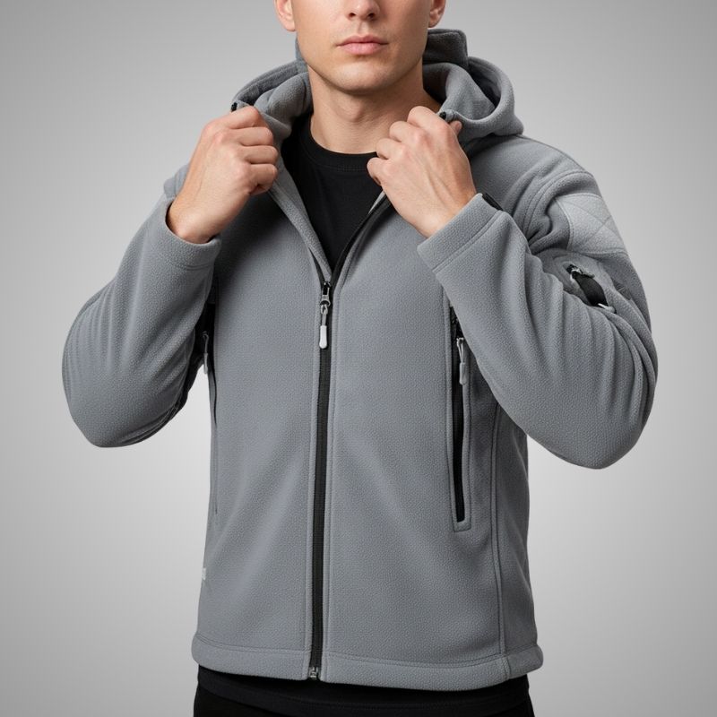 Cristian Men's Windproof Thermal Fleece Jacket for Outdoor Wear
