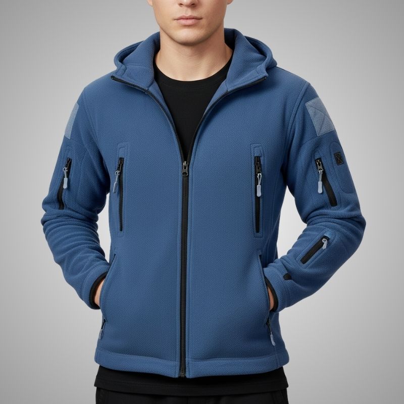 Cristian Men's Windproof Thermal Fleece Jacket for Outdoor Wear