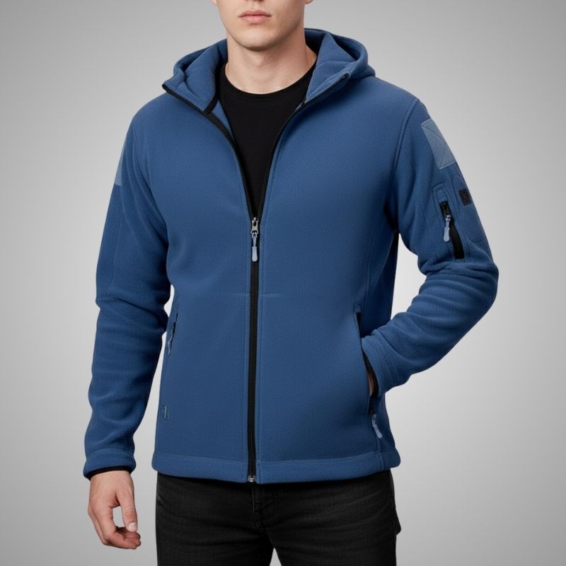 Cristian Men's Windproof Thermal Fleece Jacket for Outdoor Wear