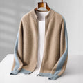 Avery Cashmere Jacket with Contrasting Sleeves