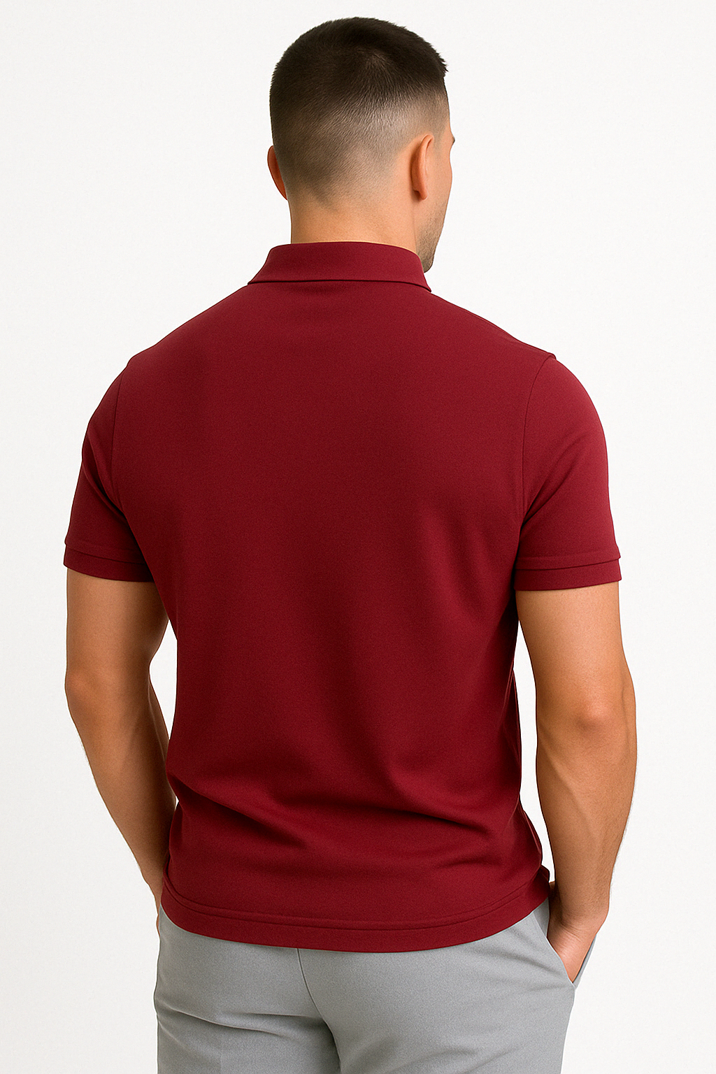 Dario Slim-Fit Knit Polo with Contemporary Mid-Zip Design