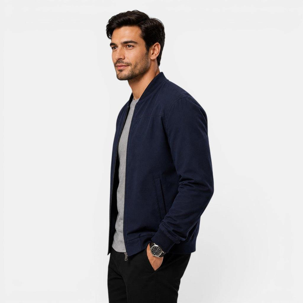 Sandro Lightweight Bomber Jacket – Everyday Casual Zip-Up Outerwear