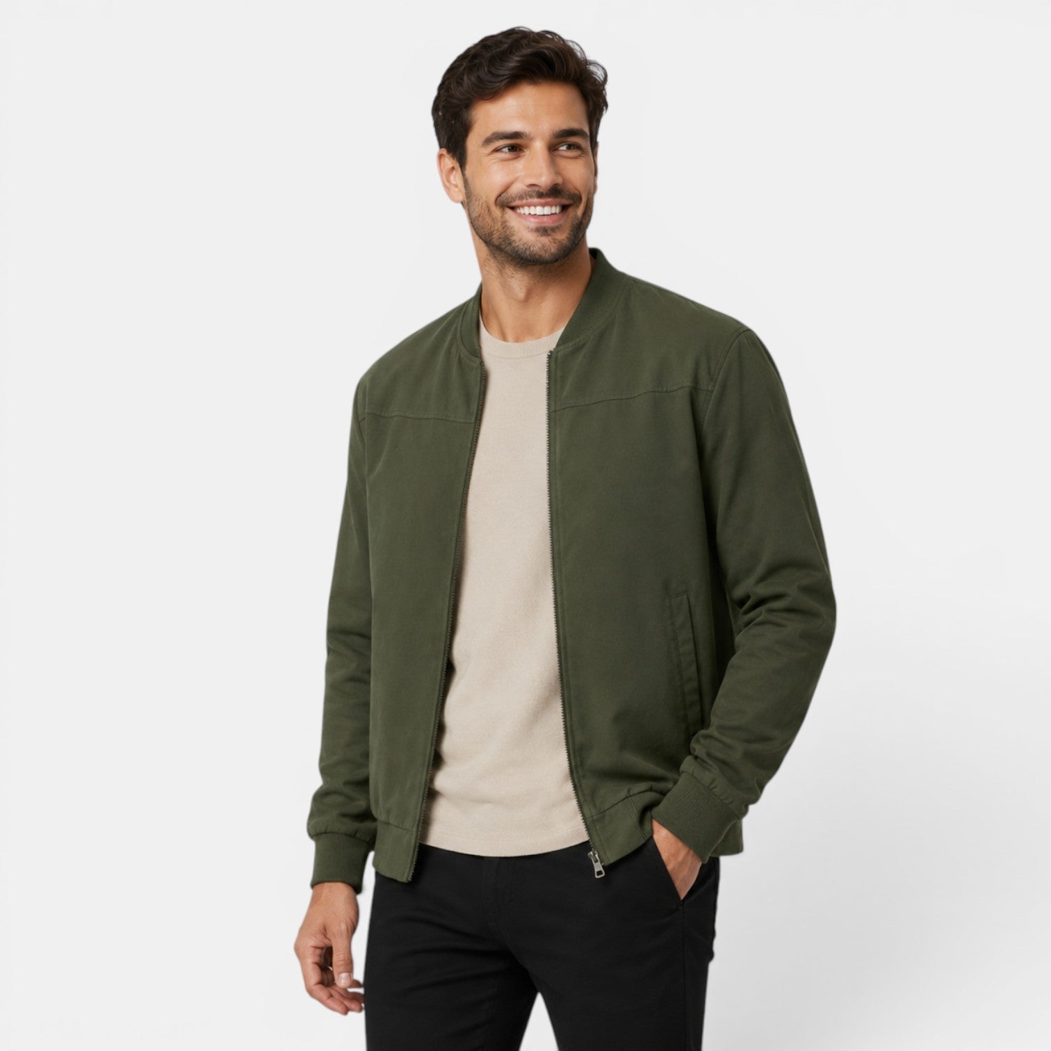 Sandro Lightweight Bomber Jacket – Everyday Casual Zip-Up Outerwear